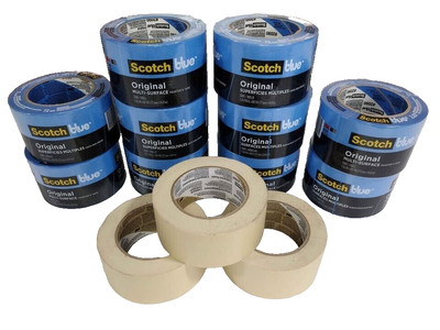 ScotchBlue #2090 Original Painters Tape Rolls 2.83'' x 60 Yd - 10 SEALED ROLLS +