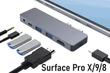 Surface Pro X/9/8 Dock with 4K@60Hz HDMI Thunerbolt 4(8K@30Hz Video+40G Data
