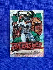 Luis Robert Unleashed Silver Rapture Foil Parallel White Sox 2021 Donruss Insert