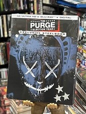 The Purge Election Year (4K Ultra HD / BLU-RAY) Limited Edition Steelbook! NEW!