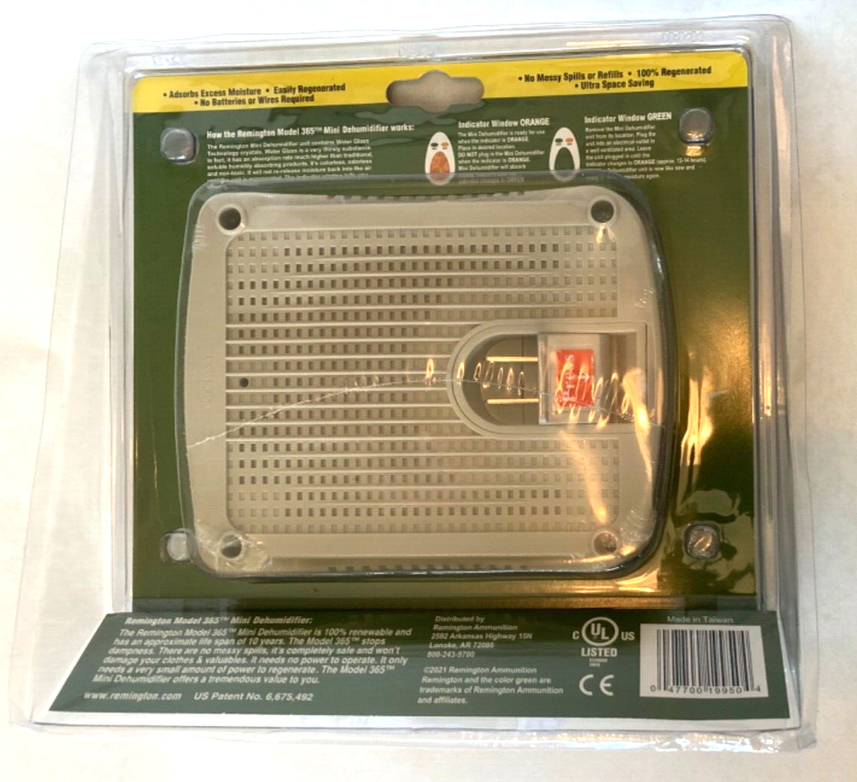 Remington 19950 Rem Model 365 Mini-Dehumidifier Rechargeable for Gun