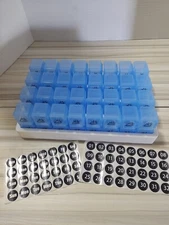 Heavy Duty 30 Day Pill Organizer Monthly, Portable One Month Pill Box Cases