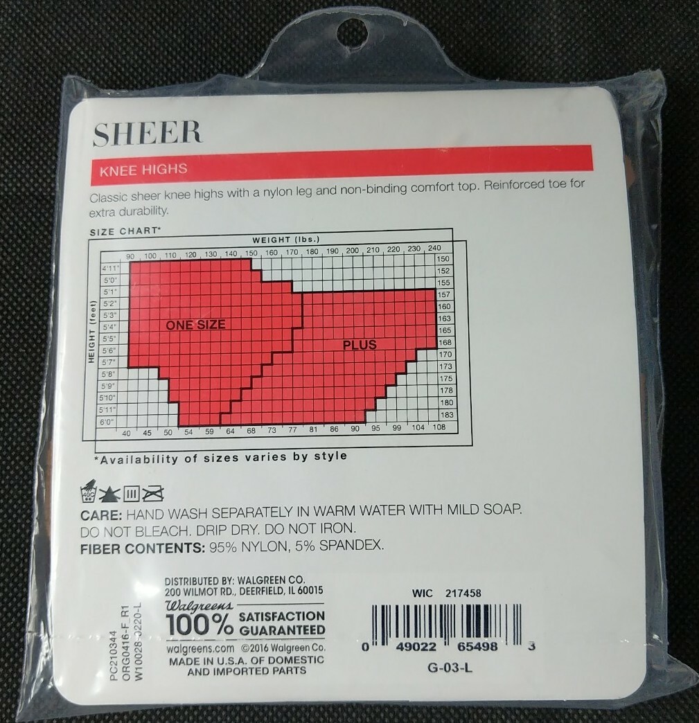 Sheer West Loop Knee Highs Reinforced Toe 2 Pairs Classic Nylon size