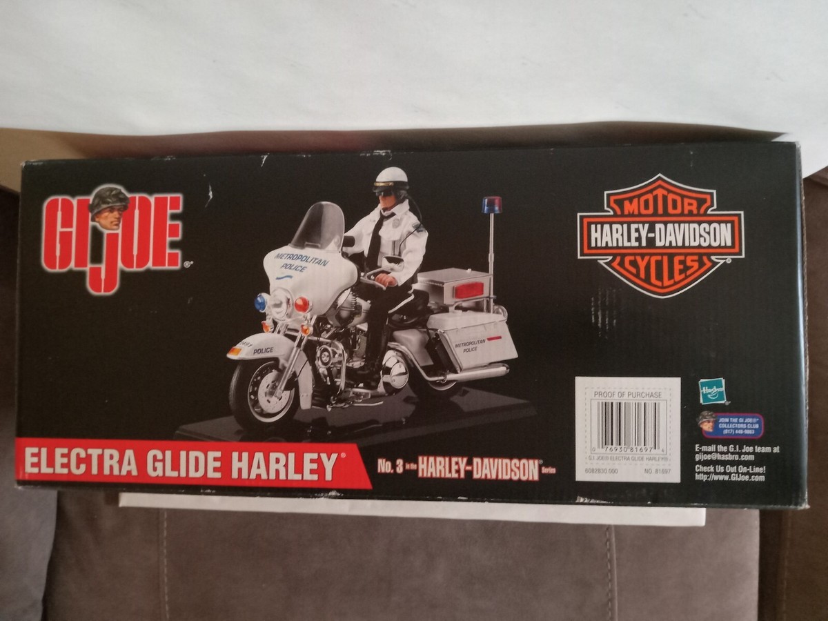 GI Joe Electra Glide Harley-Davidson Motorcycle and 12