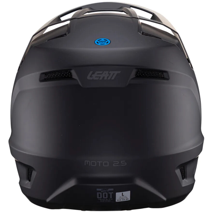 Leatt Moto 2.5 V24 Helmet – Black/White, Size Small (55-56cm), ECE 22.06 Certified