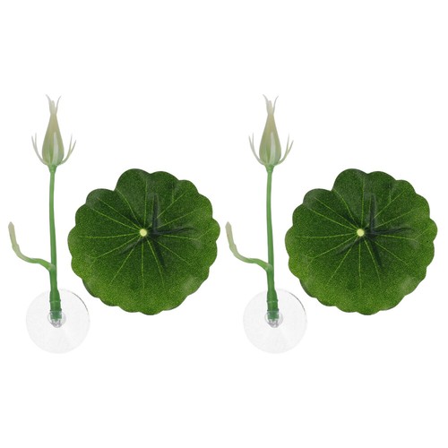 2 Count Bed Artificial Leaves Betta Hammock - Zdjęcie 2 z 12