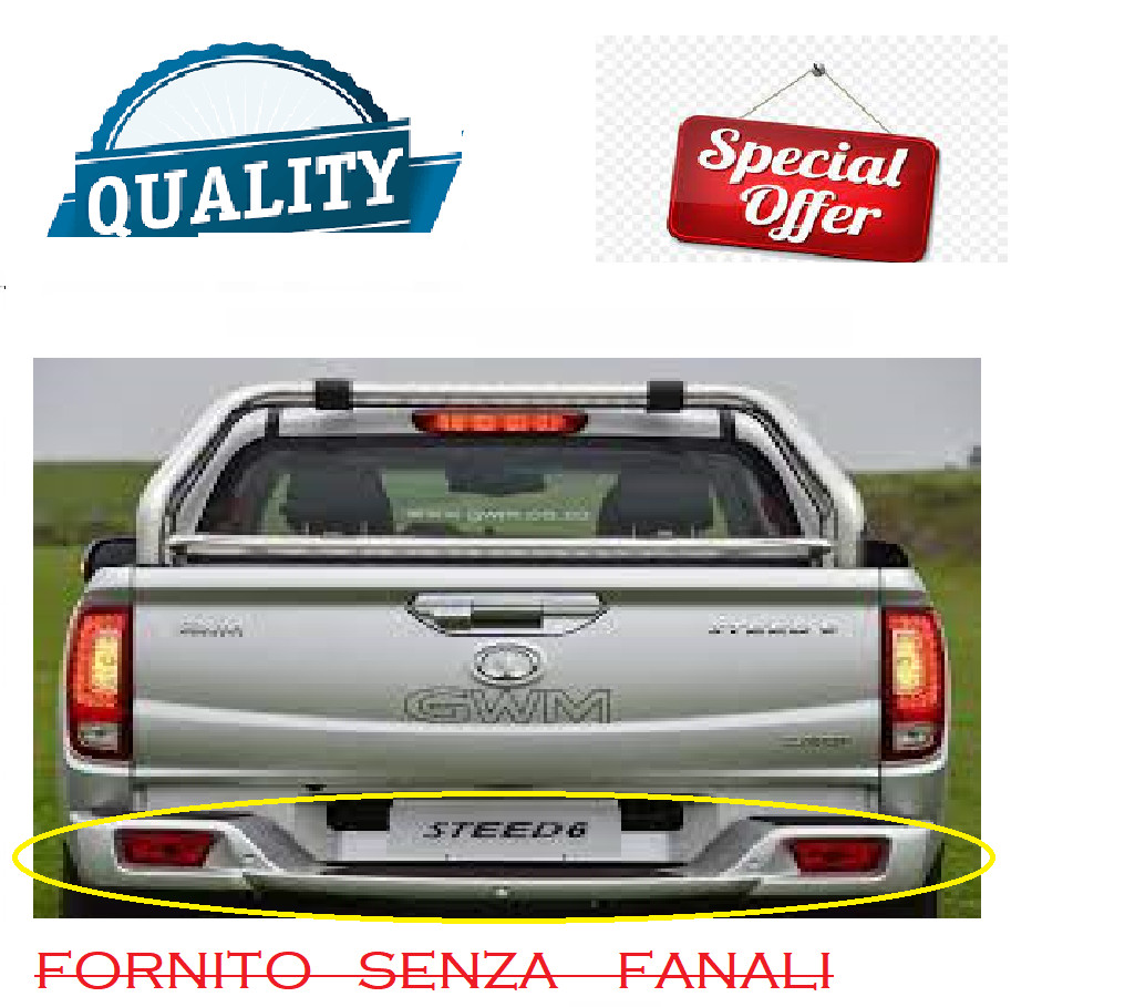 Per Great Wall Steed Vi Dal 2016 Al 2020 Paraurto Copertura Posteriore - Immagine 1
