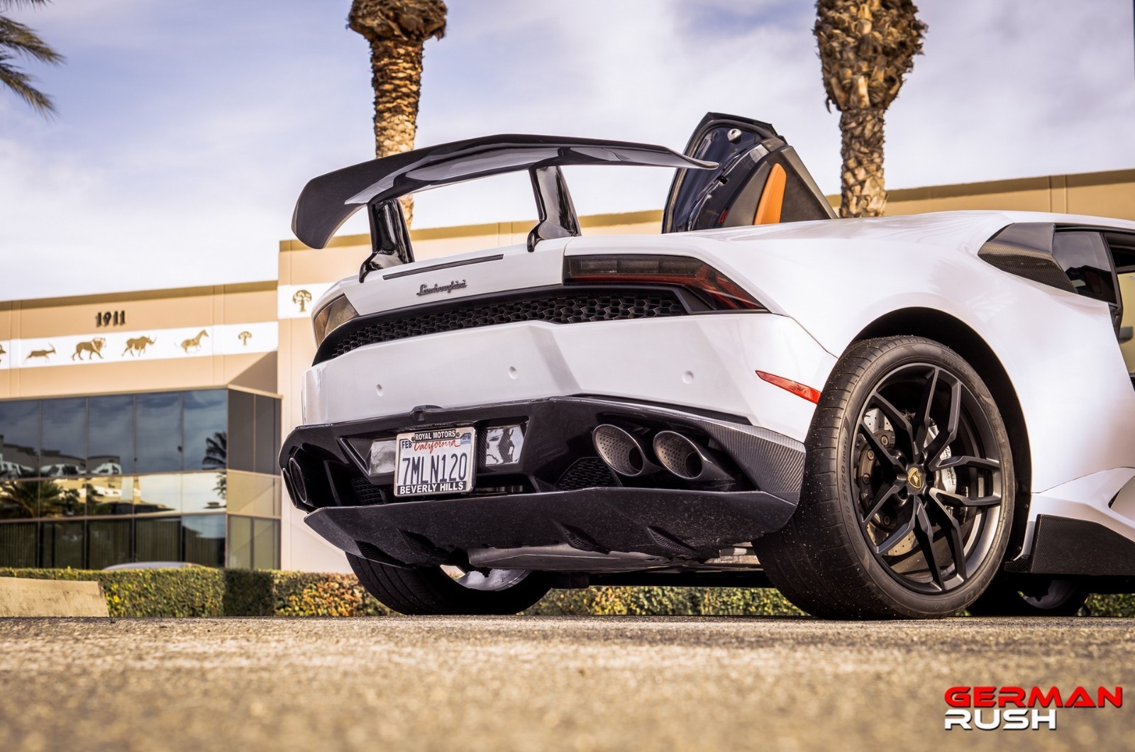 Lamborghini Huracan Performante Style Rear Wing Carbon Fiber 2014-19 SPYDER