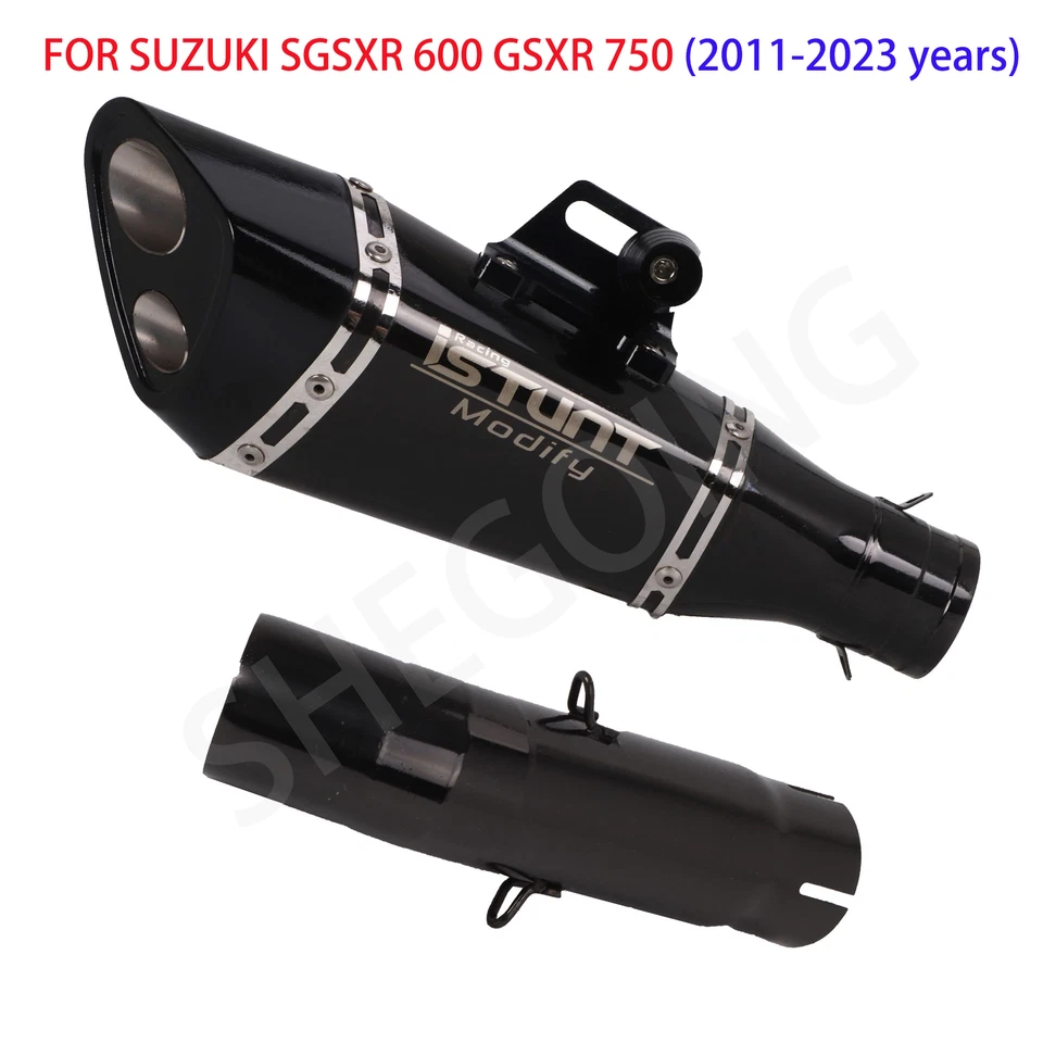 Sistema de escape completo Midpipe para motocicleta Suzuki GSXR 600 GSXR 750 2011-2023 Foto 2 de 4