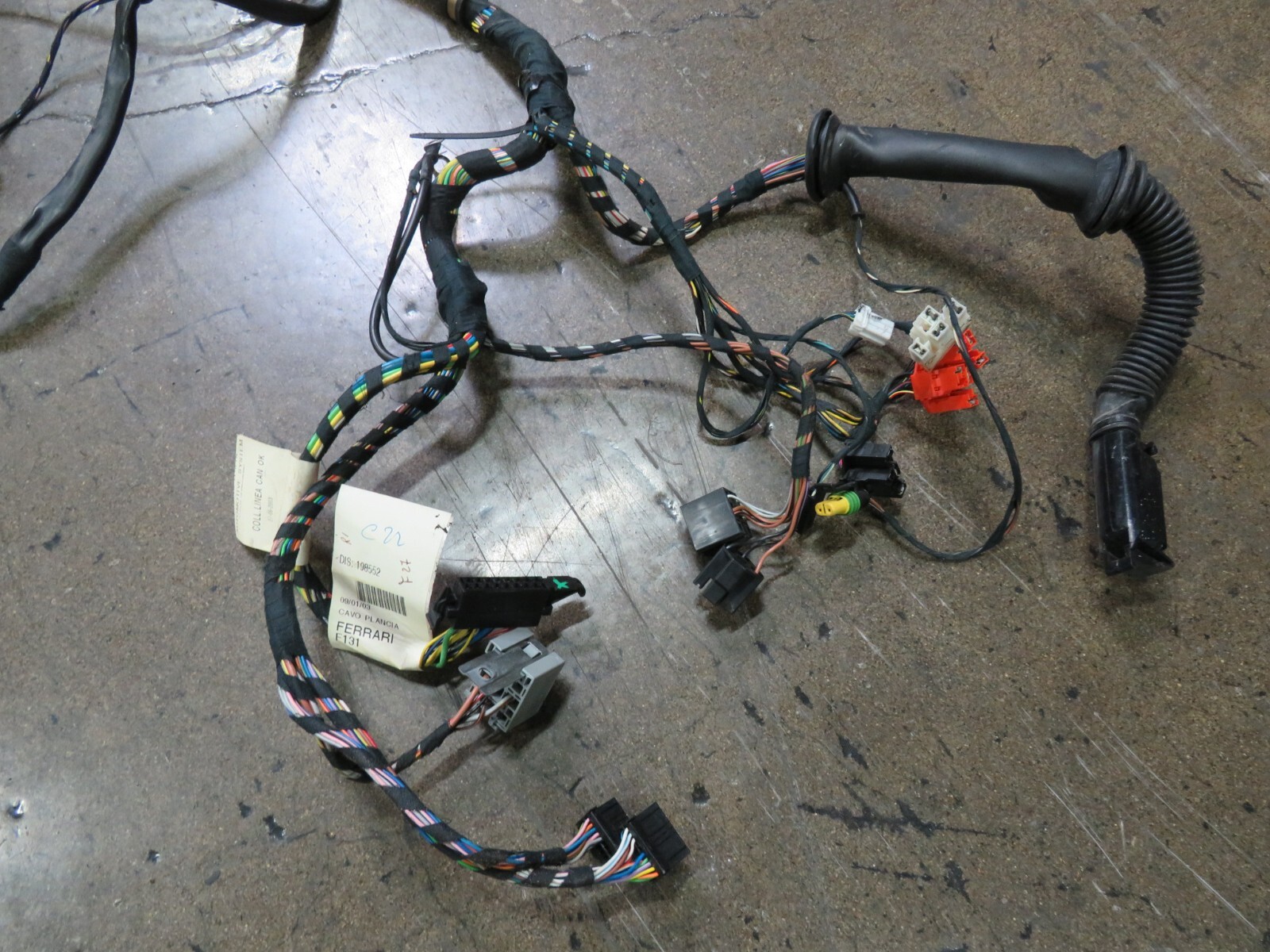Ferrari 360, Spider, Inside Main Body Wire Harness, Used, P/N 198552