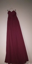 prom dress size 2, Burgundy, long dress, simple 