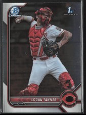 2022 Bowman Draft Logan Tanner BDC-55 1st Chrome | Cincinnati Reds