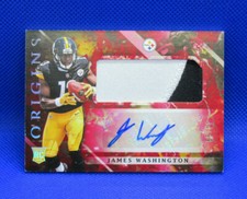 James Washington 2018 Panini Origins Rookie Rc Auto Jersey Card 44/99
