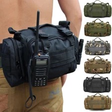 Men's Tactical Workout Pouch Military Molle Waist Bag Duffle Bag EDC Utility Bag