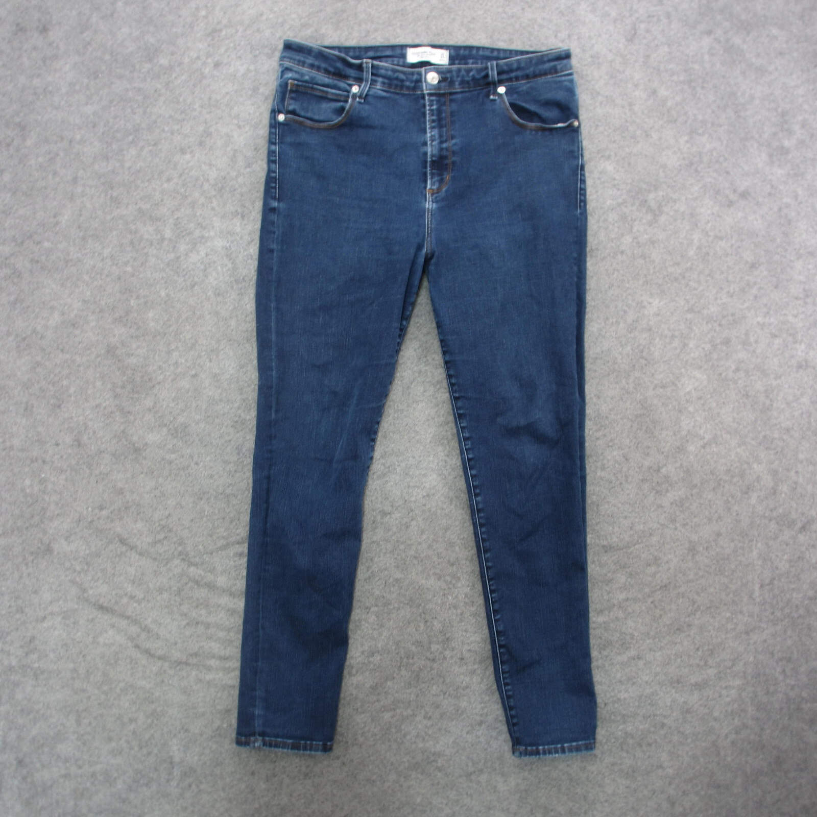 Abercrombie Jeans Women's 14 Blue Dark Wash High Rise Skinny Jeans