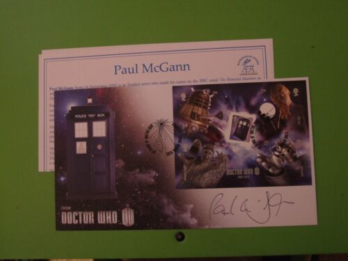 BUCKINGHAM  COVER FDC 2013 DR WHO SIGNED PAUL McGANN - Picture 1 of 1