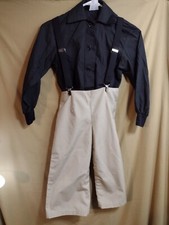 3 Piece Sew Tech Tan/Black Gangster Dance/Halloween/Cosplay Costume