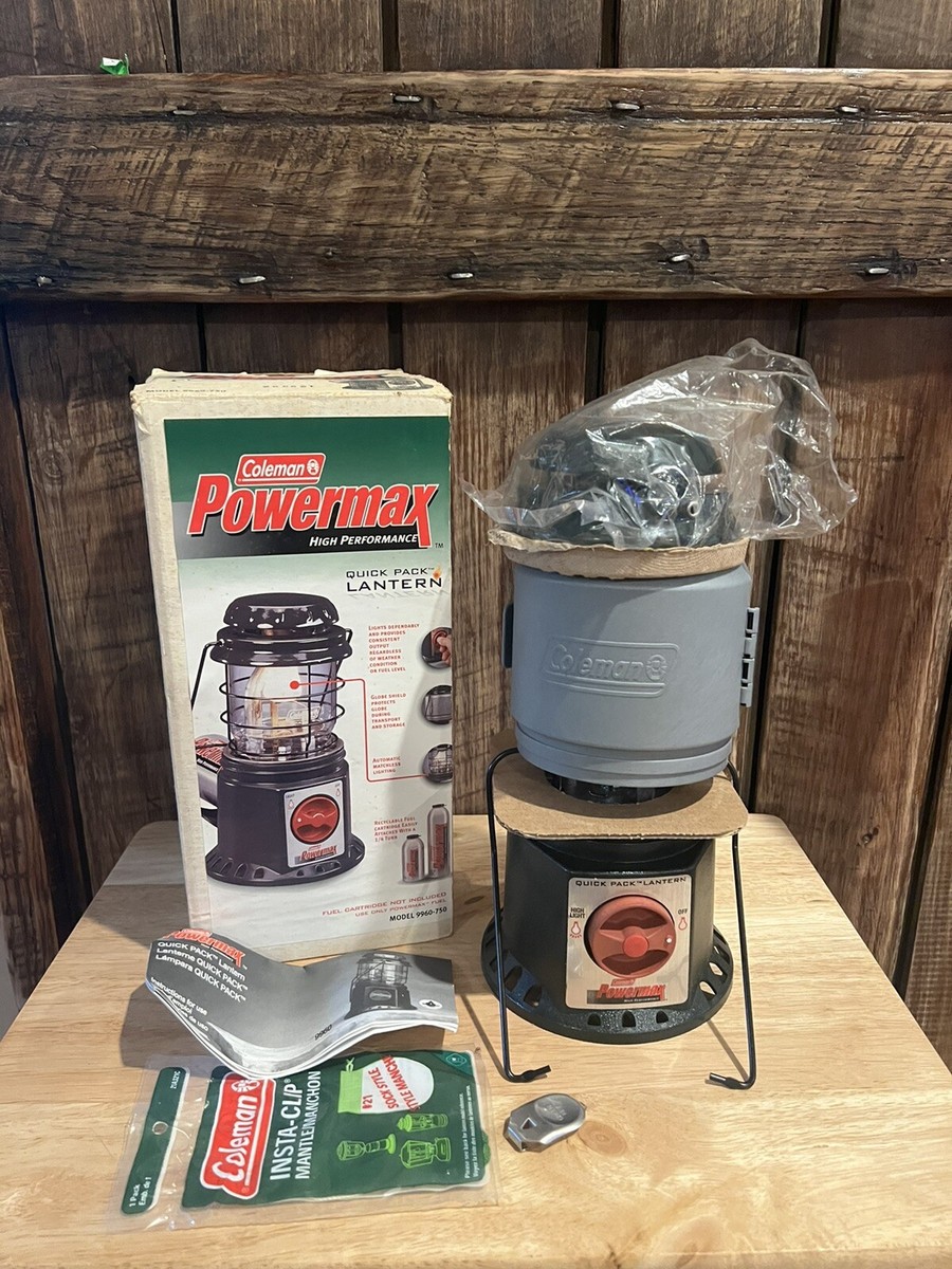 Vintage NEW IN BOX Coleman Powermax 9960-750 Quick Pack