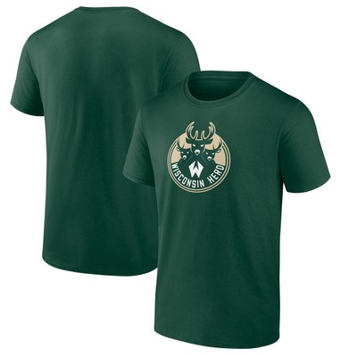 Men's Green Wisconsin Herd Logo T-Shirt