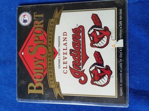Bodysport Cleveland Indians 3 Temporary Tattoos Ebay