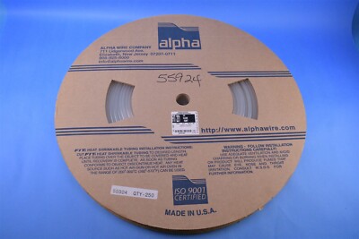 250' Alpha Heat Shrink Tubing FIT-221-1/4 Clear