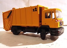 Camion à Plateau Jouet 1/50 Avec Pelle - Orange - Métal Diecast - Enfant 3+