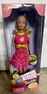 Vintage 1999 EASTER TREATS BARBIE Special Ed. w/ Basket #23786 Mattel NRFB NEW!!