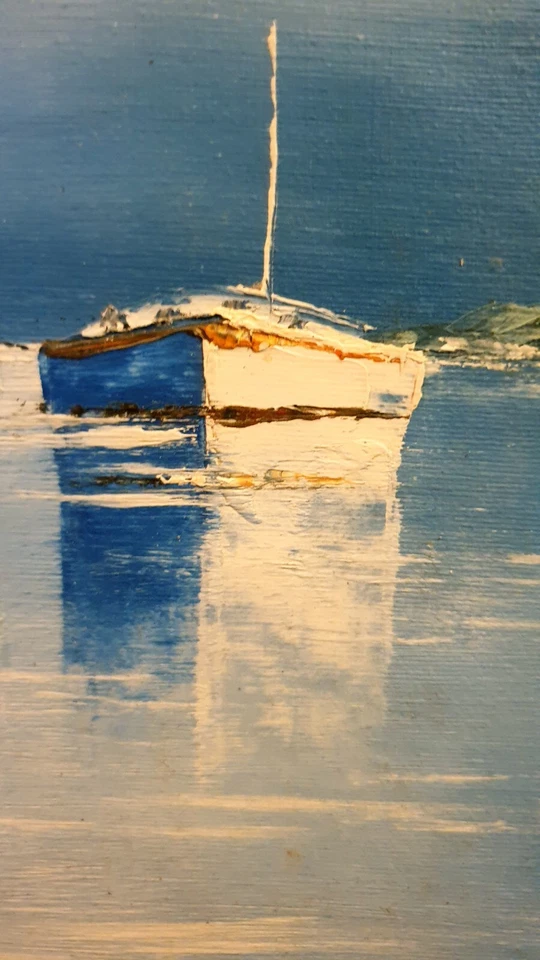 Huile sur toile signée Wilfred - Photo 3/4
