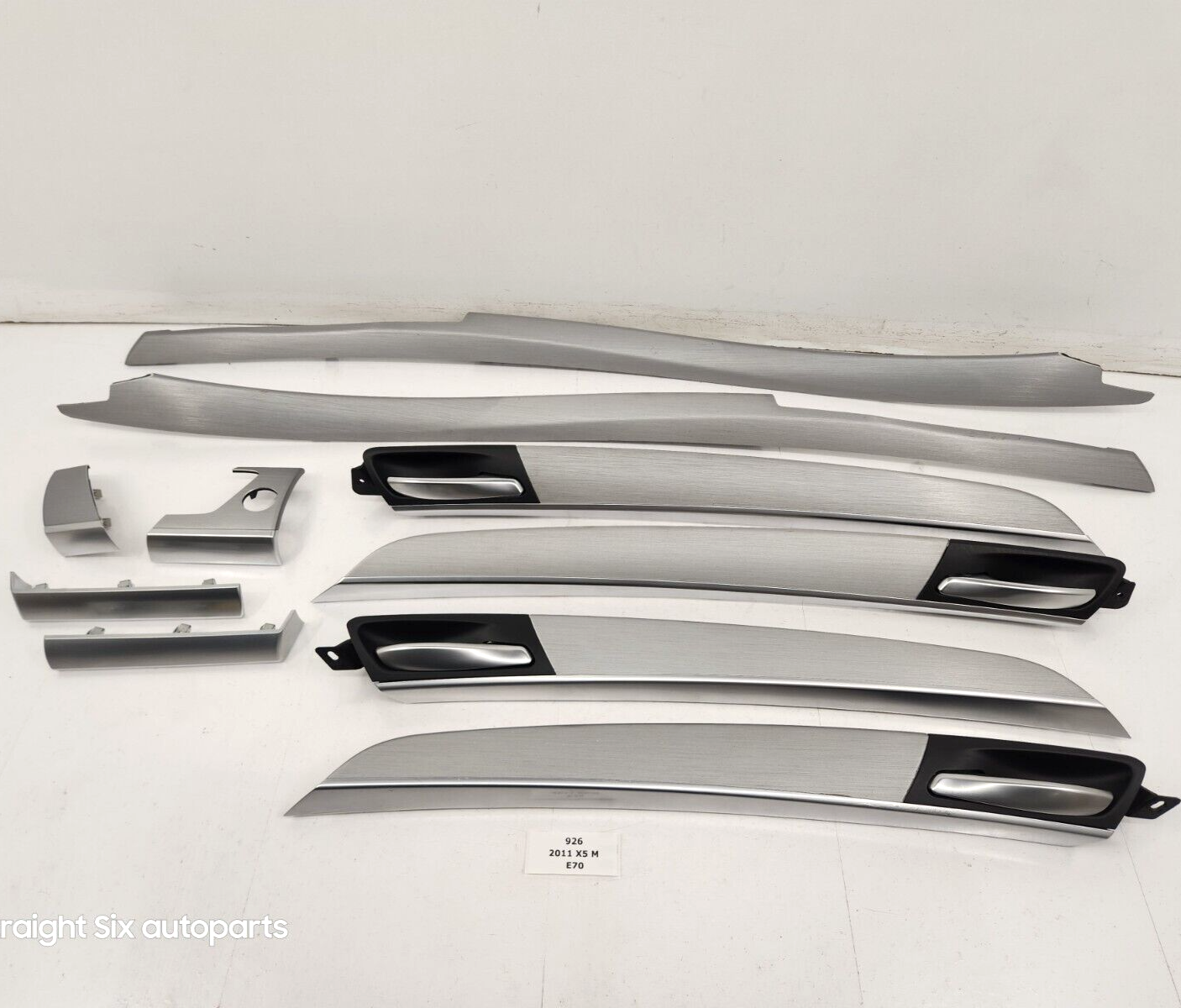 0713 OEM BMW E70 X5 X5M Brushed Aluminum Interior Dash Doors Panels Trim SET eBay