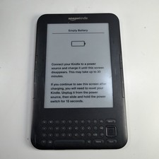 Amazon Kindle Keyboard 3rd Gen WiFi D00901 eReader . Needs New Battery