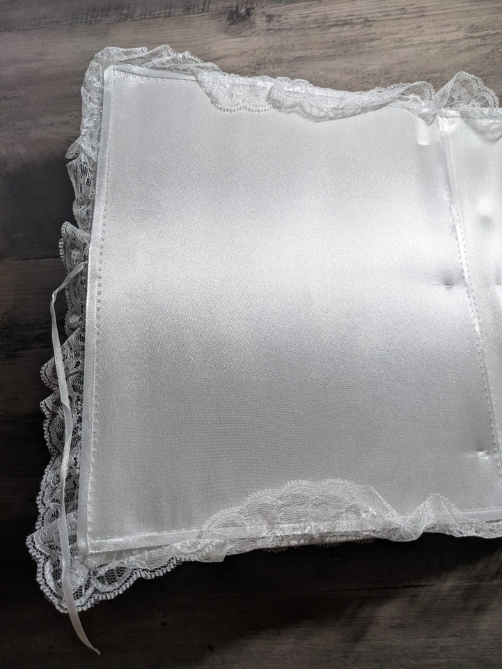 Álbum de fotos de boda vintage de los 80 90 con encaje inflado romántico con 23 páginas de fotos nuevas Foto 3 de 4