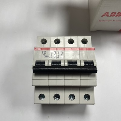 ABB Leitungsschutzschalter, 4-polig, 50A, Typ B, 400V AC AC, 6 kA Ausschaltvermögen