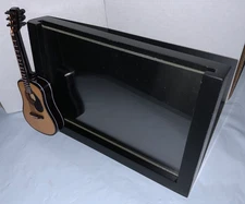 Broadway Gifts 4 X 6” Black Picture Frame with Attached Minature Guitar - NEW