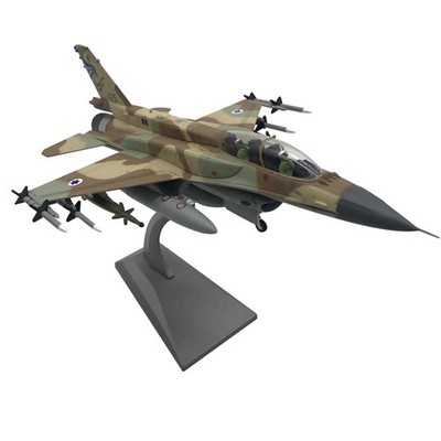 20.5cm Alloy 1/72 Israeli Air Force F-16I Fighter Aircraft Simulation Model