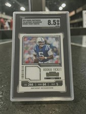2023 PANINI CONTENDERS ROOKIE TICKET SWATCH ANTHONY RICHARDSON SGC 8.5