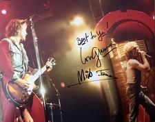 LOU GRAMM & MICK JONES SIGNED 8x10 PHOTO FOREIGNER AUTOGRAPHED RARE COA