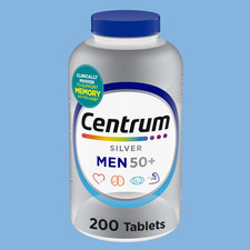 Centrum Silver Men 50 Multivitamin Supplement 200 Tablets New