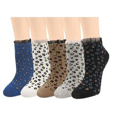 Cute Ankle Socks Ruffle Frilly Cotton Low Cut Lettuce Trim Women Girls