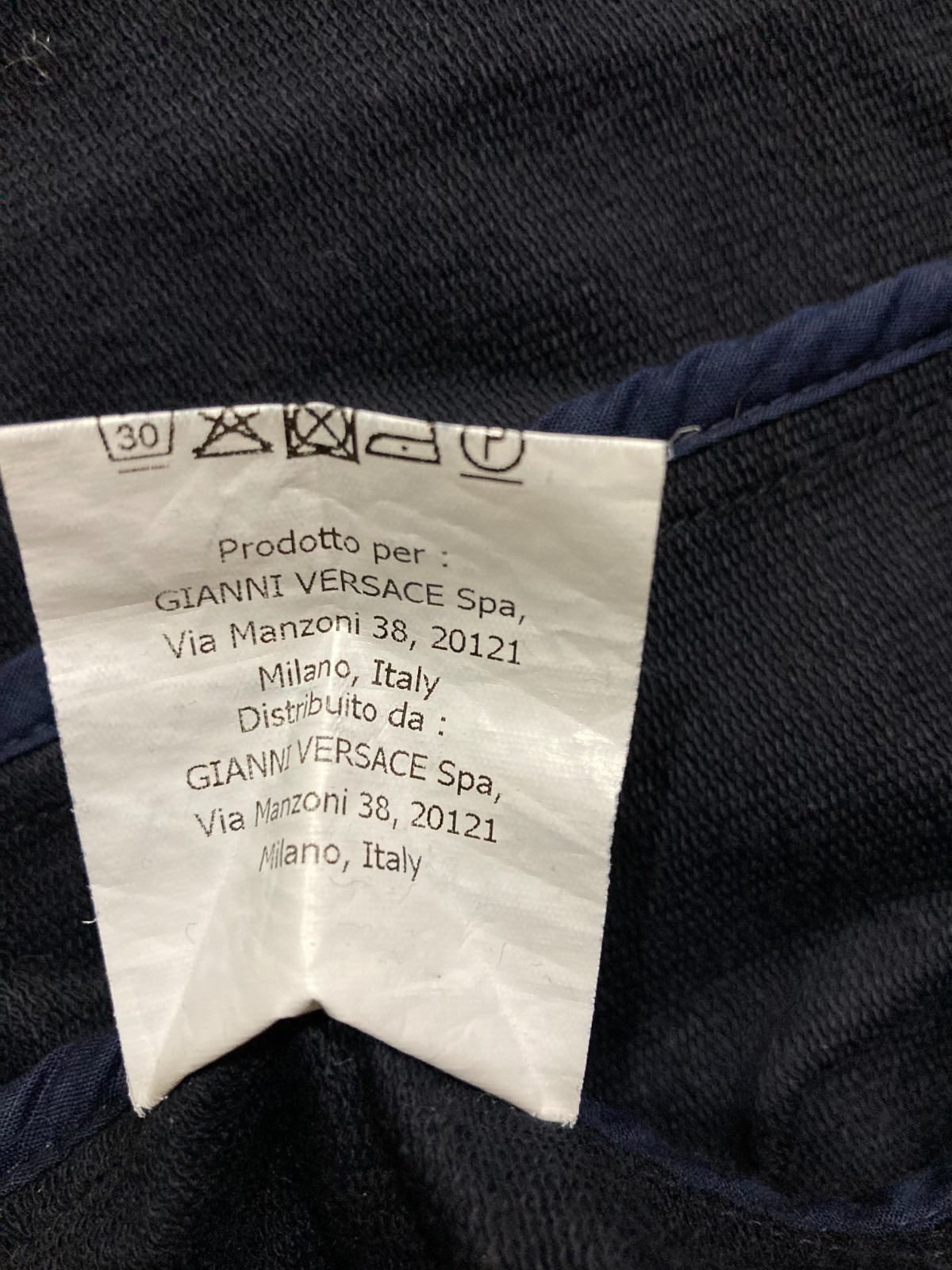 Navy Blue Young Versace Jacket Kids, Made in Italy Size Boys 8A thumbnail 12