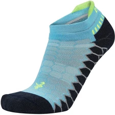 Balega Silver No Show Performance Running Socks - XL - Aqualine/Charcoal