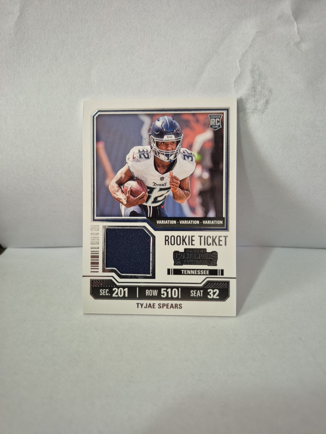 2023 Panini Contenders - Rookie Ticket Swatches Variations #TS36V Tyjae Spears