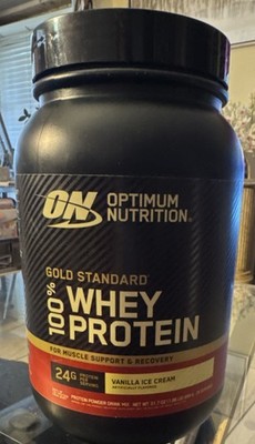 Optimum Nutrition Gold Standard Whey Protein Vanilla Ice Cream 24g 31.7oz