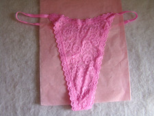 New Victoria  s Secret Pink Floral Lace Strappy Floral Lace Thong String Panty