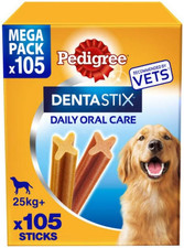 Image of Pedigree Dentastix Daily Dental Chews Large Dog 25Kg+ 105 Sticks