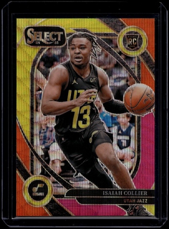2024-25 Panini Select Basketball Isaiah Collier #279 RC Courtside Multi Wave /20