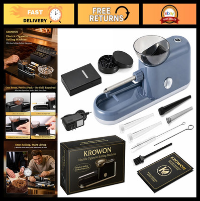 Automatic Electric Cigarette Rolling Machine - One-Touch Maker with Accessories