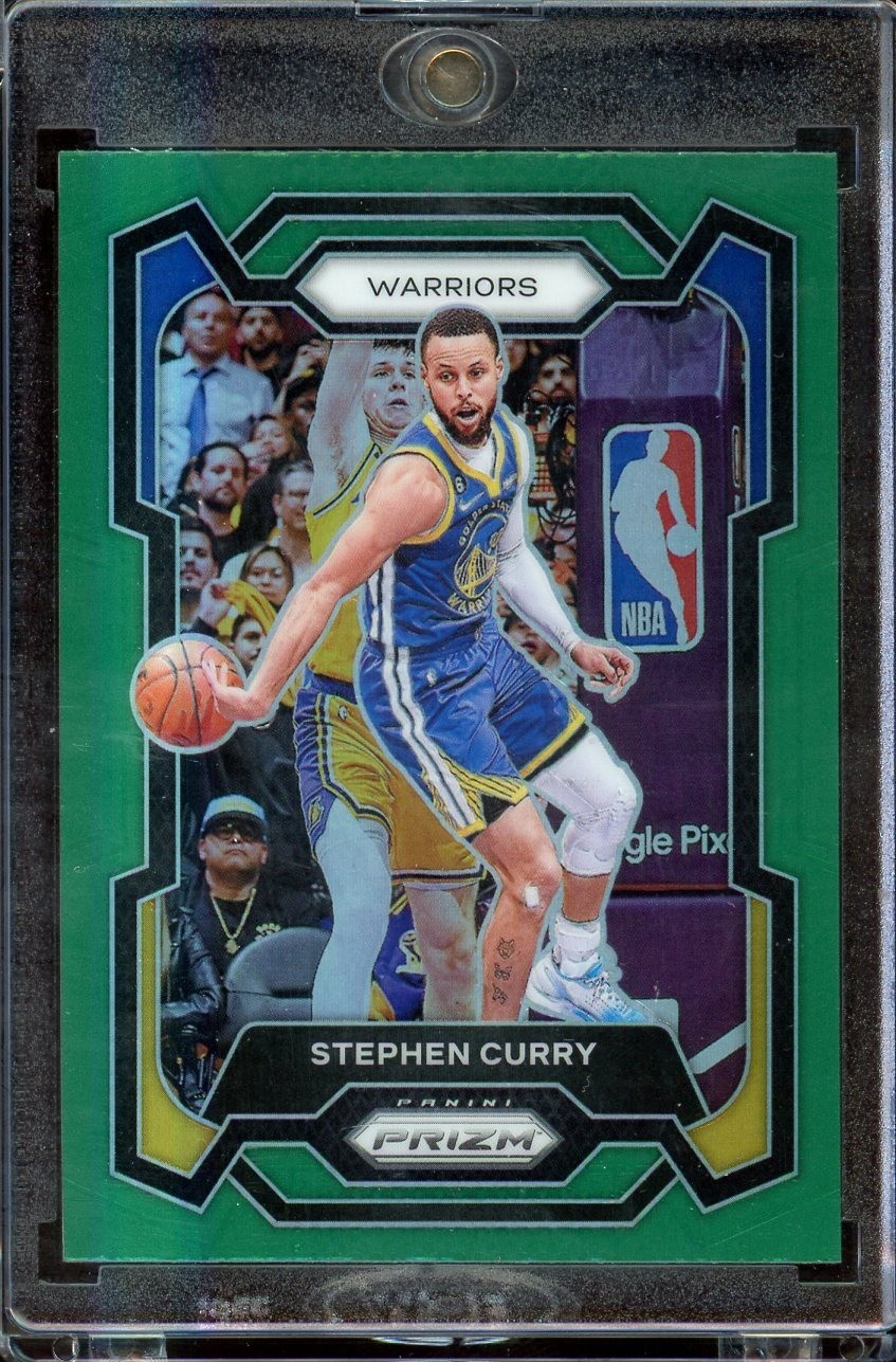 2023-24 Panini Prizm #119 Stephen Curry Prizm Green