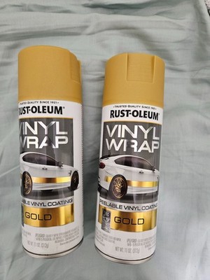 Pair off Rustoleum peelable vinyl coating gold vinyl wrap