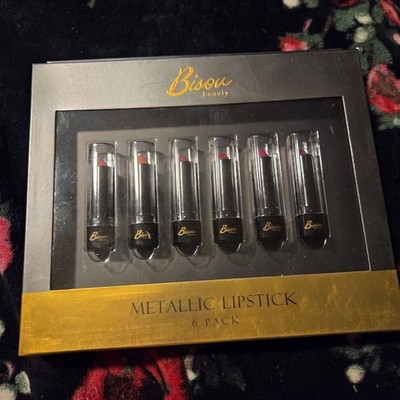 New   Bisou Beauty 6pack Lipstick