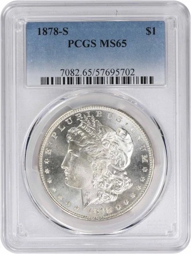 1878-S Morgan Silver Dollar MS65 PCGS
